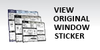 View Original Window Sticker